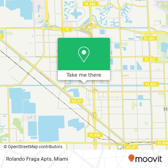 Rolando Fraga Apts map