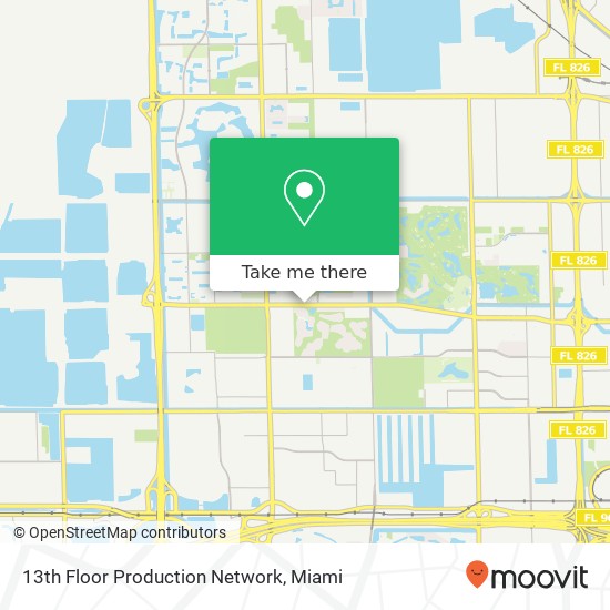 Mapa de 13th Floor Production Network