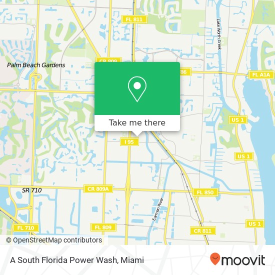 A South Florida Power Wash map