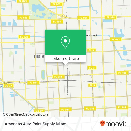 Mapa de American Auto Paint Supply