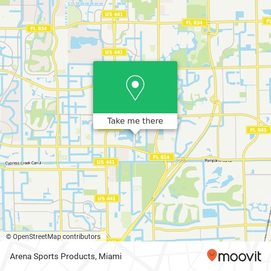 Mapa de Arena Sports Products