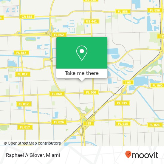 Raphael A Glover map