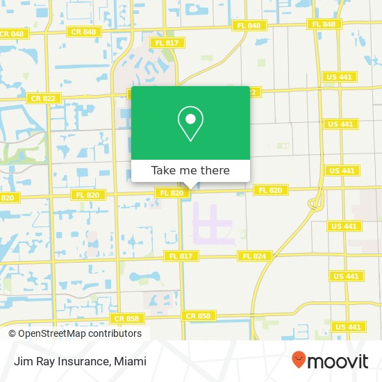 Jim Ray Insurance map