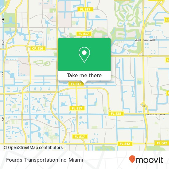 Foards Transportation Inc map