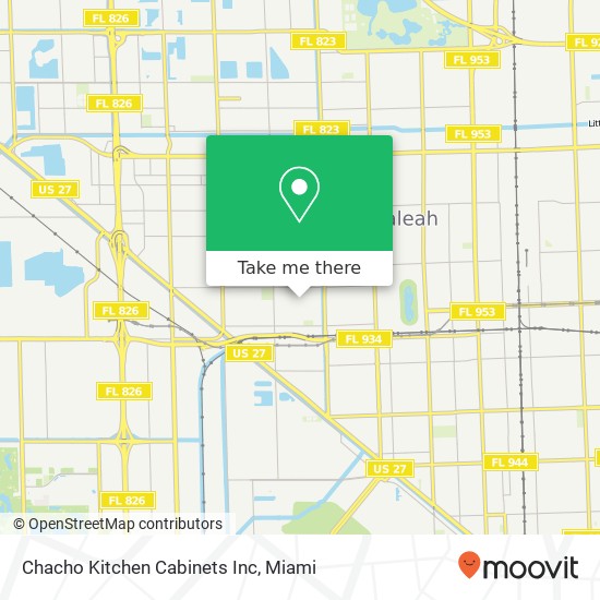 Chacho Kitchen Cabinets Inc map