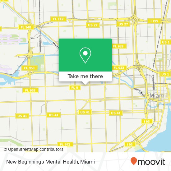 New Beginnings Mental Health map