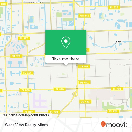 West View Realty map