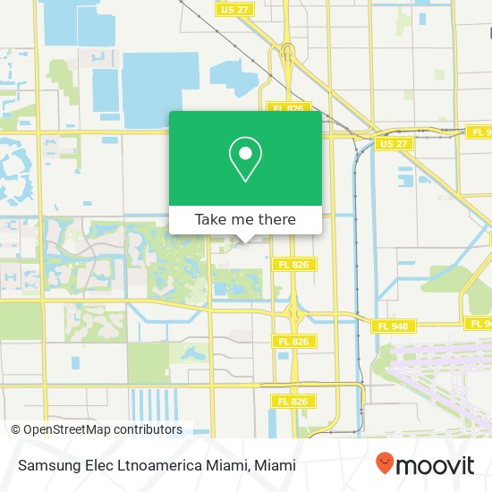 Mapa de Samsung Elec Ltnoamerica Miami