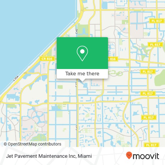 Mapa de Jet Pavement Maintenance Inc