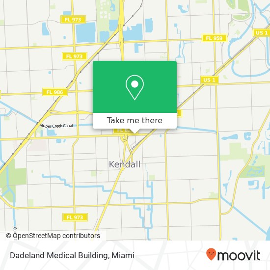 Mapa de Dadeland Medical Building