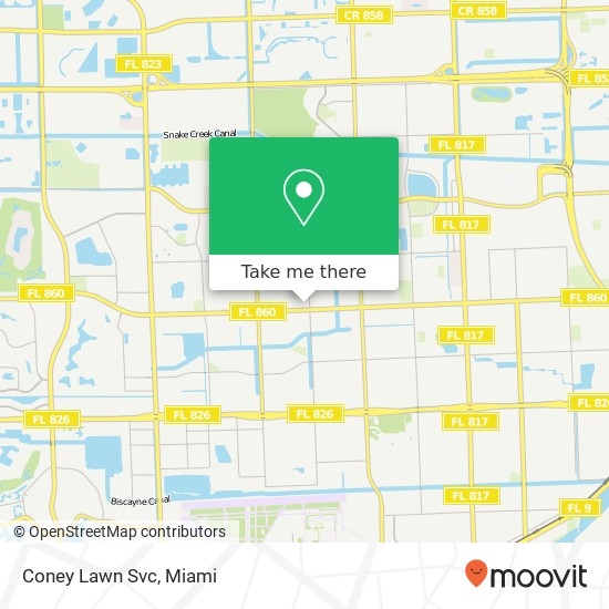 Mapa de Coney Lawn Svc