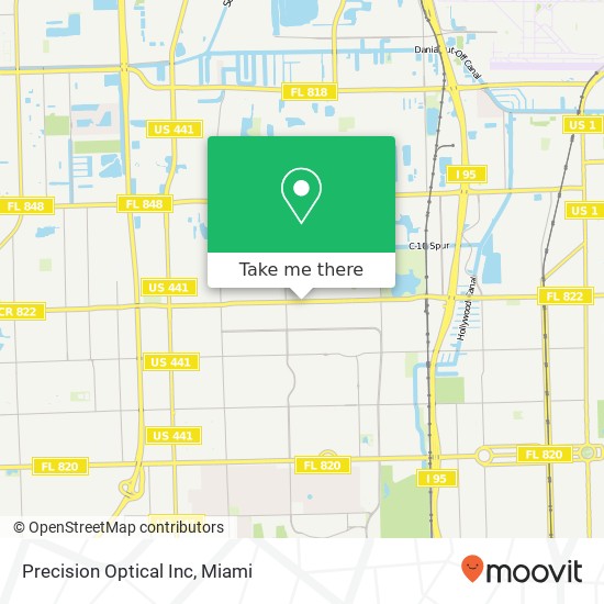 Mapa de Precision Optical Inc