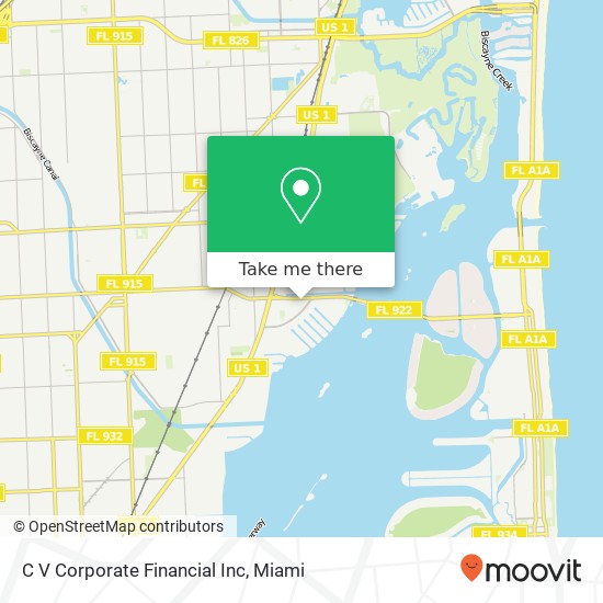 C V Corporate Financial Inc map