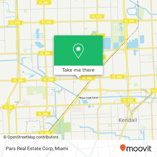 Pars Real Estate Corp map