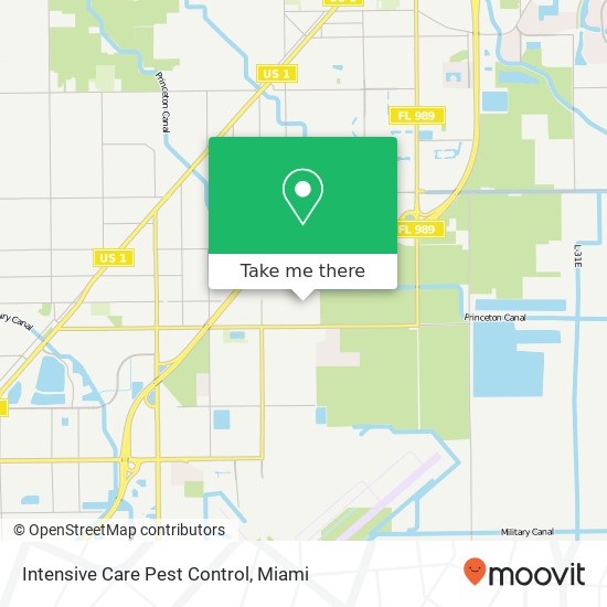 Intensive Care Pest Control map