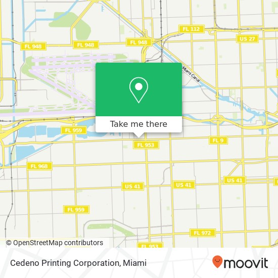 Cedeno Printing Corporation map
