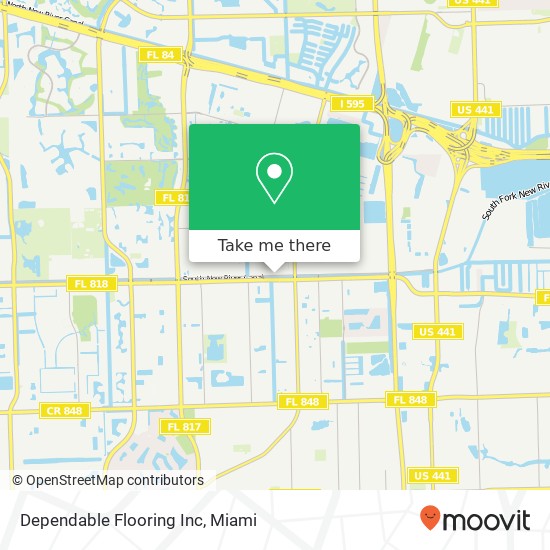Mapa de Dependable Flooring Inc