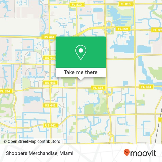 Shoppers Merchandise map