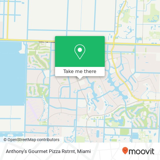 Anthony's Gourmet Pizza Rstrnt map