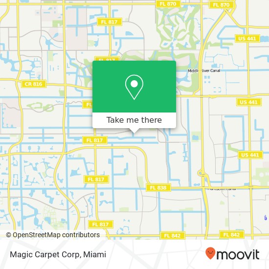 Mapa de Magic Carpet Corp