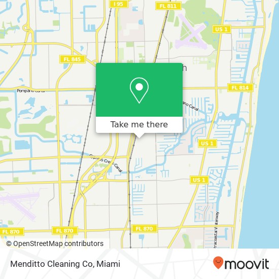 Mapa de Menditto Cleaning Co