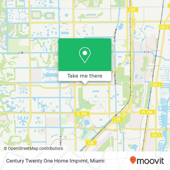 Century Twenty One Home Impvmt map