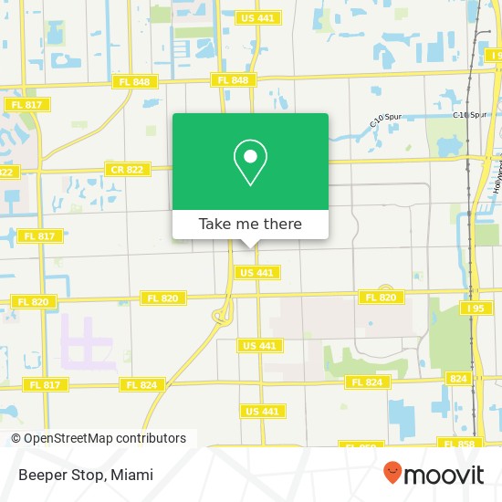 Beeper Stop map