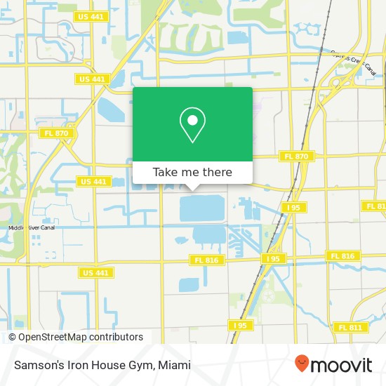 Mapa de Samson's Iron House Gym