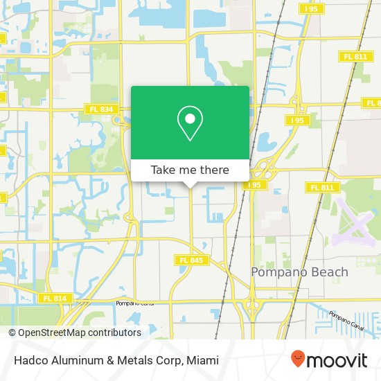 Hadco Aluminum & Metals Corp map