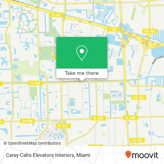 Carey Cabs Elevators Interiors map