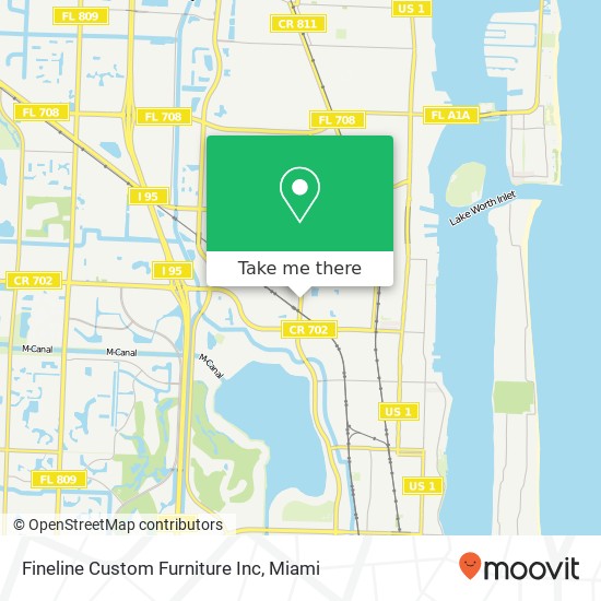 Fineline Custom Furniture Inc map