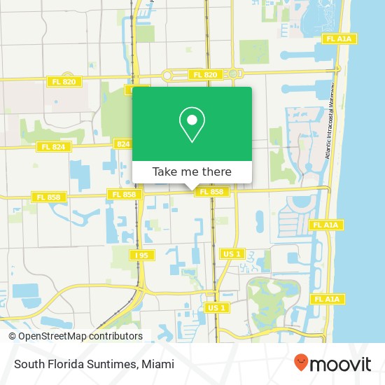 South Florida Suntimes map