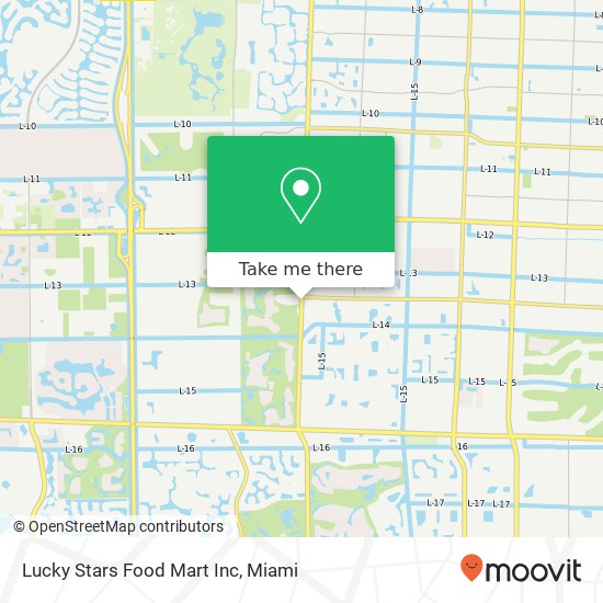 Lucky Stars Food Mart Inc map