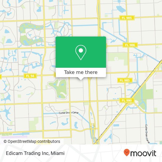 Edicam Trading Inc map