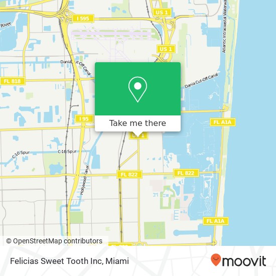 Felicias Sweet Tooth Inc map