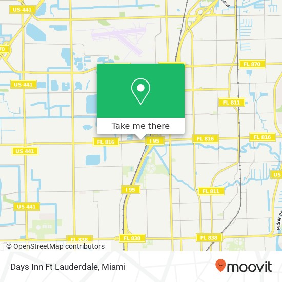 Days Inn Ft Lauderdale map