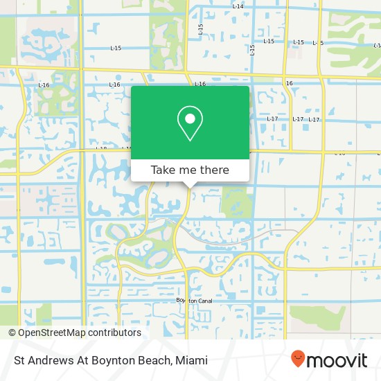 St Andrews At Boynton Beach map