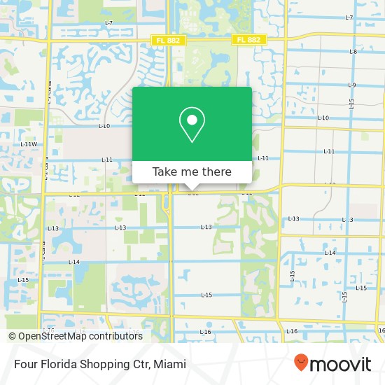 Mapa de Four Florida Shopping Ctr