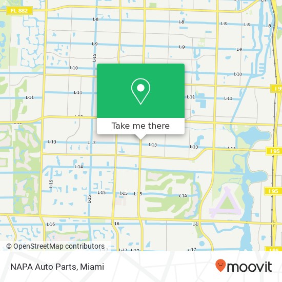 Mapa de NAPA Auto Parts