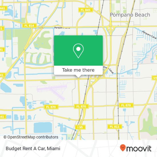 Budget Rent A Car map