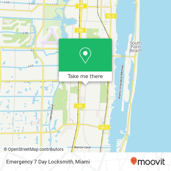 Emergency 7 Day Locksmith map