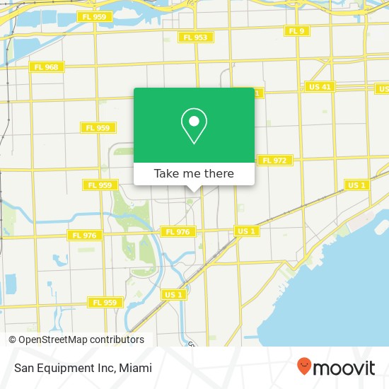 San Equipment Inc map