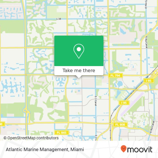 Atlantic Marine Management map