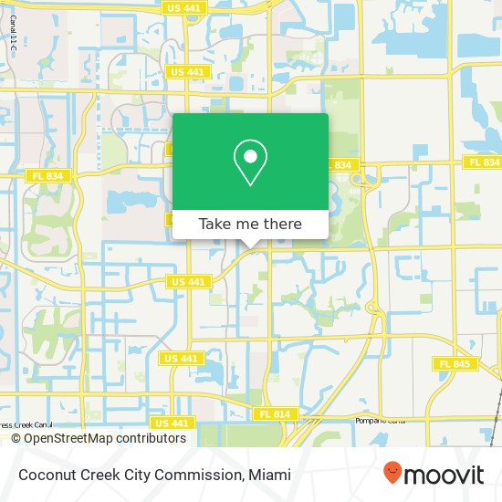 Mapa de Coconut Creek City Commission