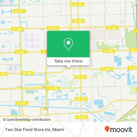 Two Star Food Store Inc map