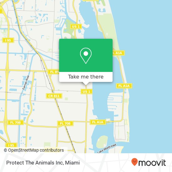 Protect The Animals Inc map
