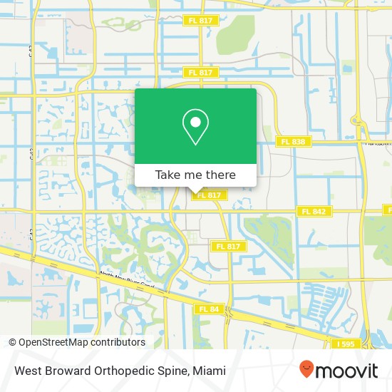 West Broward Orthopedic Spine map