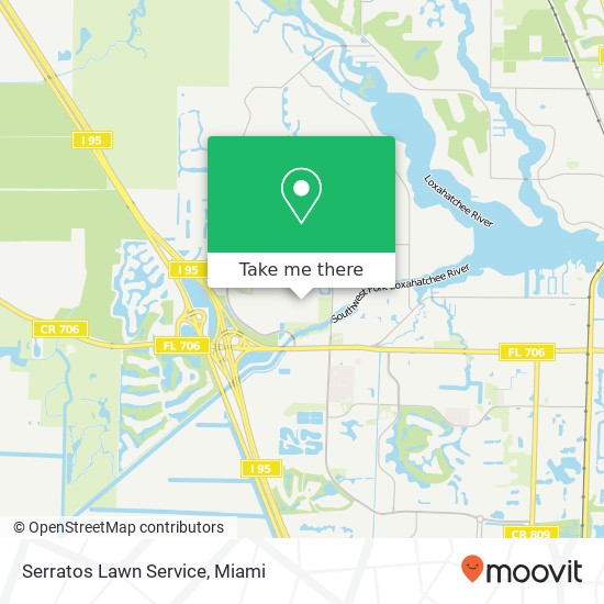 Serratos Lawn Service map