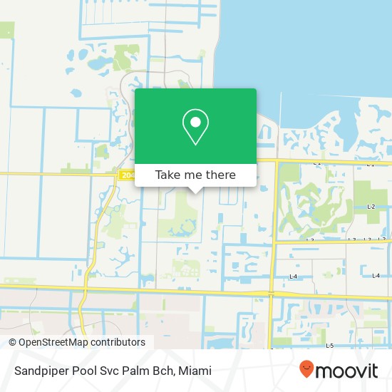 Sandpiper Pool Svc Palm Bch map