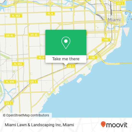 Mapa de Miami Lawn & Landscaping Inc